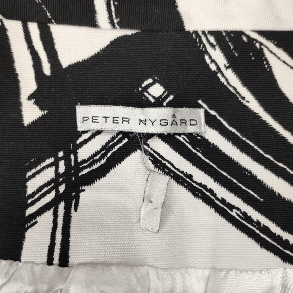 Peter Nygard Jacket Black And White 3/4 Sleeve - Picture 4 of 7